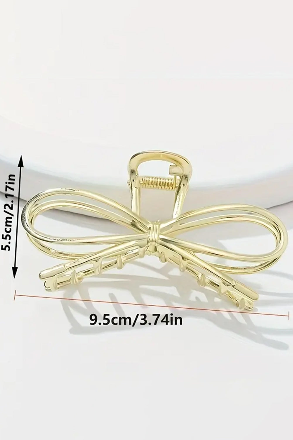 Gold Bowknot Shape Claw Clip